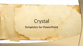  Presentation with vintage paper - Presentation theme featuring old notebook - vintage stained paper background and a lemonade colored foreground