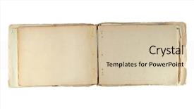  Presentation with notepad - Amazing slide deck having old notepad isolated on white backdrop and a lemonade colored foreground