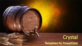  Presentation with oak - Beautiful PPT layouts featuring old oak barrel backdrop and a tawny brown colored foreground