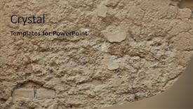  Presentation with cracked wall - Theme enhanced with old ochre painted stucco wall background and a  colored foreground