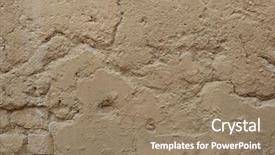  Presentation with cracked wall - Slides featuring old ochre painted stucco wall background and a coral colored foreground