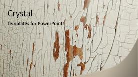  Presentation with oil and gas - Beautiful presentation design featuring old oil paint peeling away backdrop and a soft green colored foreground