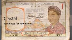  Presentation with old - Cool new presentation design with money vietnam - old one french indochina piastre backdrop and a lemonade colored foreground