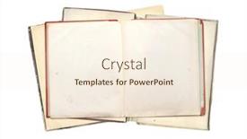  Presentation with old page - Theme consisting of old-open-books-with-empty background and a cream colored foreground