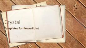  Presentation with old page - PPT layouts consisting of old-open-books-with-empty background and a cream colored foreground