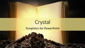  Presentation with light book - Beautiful presentation featuring old opened book with light backdrop and a blonde colored foreground