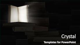  Presentation with light book - Beautiful PPT layouts featuring old opened book with light backdrop and a black colored foreground