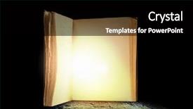  Presentation with blank bible - PPT layouts featuring old opened book with light background and a black colored foreground