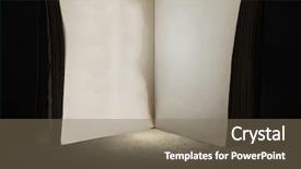  Presentation with light book - PPT layouts with old opened book with light background and a violet colored foreground