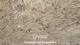  Presentation with chip - Slide deck having old-osb-brown-wooden-texture background and a gray colored foreground