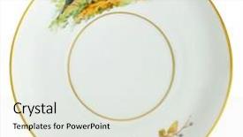  Presentation with painting old - Slide deck enhanced with decorated with hand painting gold background and a light gray colored foreground