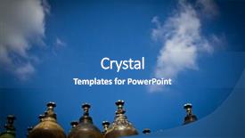  Presentation with oxygen - Amazing slide deck having old oxygen tank and blue backdrop and a teal colored foreground