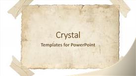  Presentation with photo album - PPT theme consisting of vintage photo card scanned background and a  colored foreground