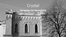  Presentation with ukraine - Slide set having old-palace-in-korsun-ukraine background and a gray colored foreground