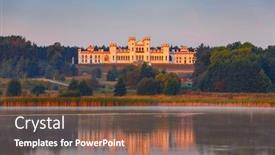  Presentation with old - Slide deck consisting of old-palace-in-kosava-belarus background and a tawny brown colored foreground