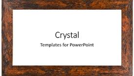  Presentation with picture frame - Presentation design consisting of old panoramic wooden picture frame background and a white colored foreground