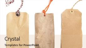  Presentation with price - Theme having old paper - blank price tag isolated background and a lemonade colored foreground