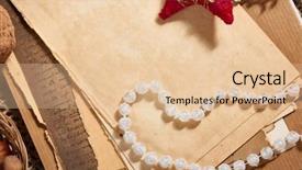  Presentation with old paper and ink - Amazing presentation having old paper and christmas decoration backdrop and a lemonade colored foreground