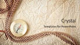  Presentation with compass - Beautiful presentation design featuring old paper and cooper compass backdrop and a  colored foreground