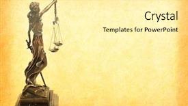  Presentation with justice - Audience pleasing slide deck consisting of old paper background law backdrop and a blonde colored foreground