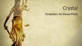  Presentation with justice - Amazing presentation theme having old paper background law backdrop and a soft green colored foreground