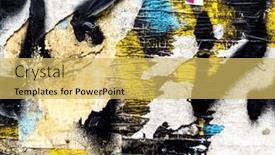  Presentation with canvas - Presentation theme with old-paper-canvas-texture-grunge background and a yellow colored foreground