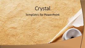  Presentation with old paper ink - Beautiful PPT layouts featuring old paper ink - inkwell and feather backdrop and a lemonade colored foreground