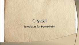  Presentation with old paper - PPT theme with old paper isolated on white background and a lemonade colored foreground