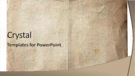  Presentation with old paper - Audience pleasing theme consisting of old paper isolated on white backdrop and a  colored foreground