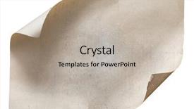  Presentation with old paper - PPT layouts with old paper isolated on white background and a light gray colored foreground