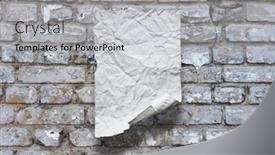  Presentation with old paper rope border - Cool new theme with old-paper-on-brick-wall backdrop and a light gray colored foreground