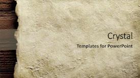  Presentation with old brown paper texture - Presentation enhanced with old paper on brown wood background and a soft green colored foreground