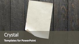  Presentation with old paper - Colorful presentation theme enhanced with old paper on dark brown backdrop and a dark gray colored foreground