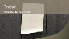  Presentation with retro - Slide deck having old-paper-on-dark-brown background and a gray colored foreground