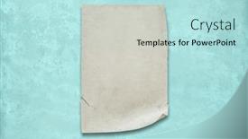  Presentation with blue mint - Colorful presentation theme enhanced with old-paper-on-wall-mint backdrop and a light blue colored foreground