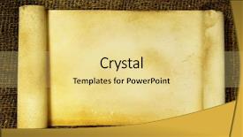  Presentation with ancient scroll paper - Presentation having old paper roll - ancient scroll put your own background and a blonde colored foreground