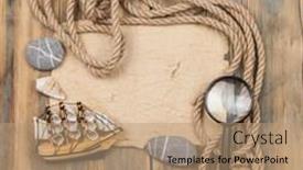  Presentation with magnifying glass - Beautiful presentation theme featuring old-paper-rope-magnifying-glass backdrop and a coral colored foreground