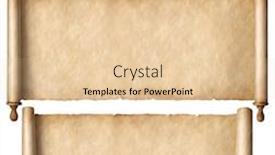  Presentation with scrolls - Slide deck enhanced with old paper scrolls set isolated on white background and a lemonade colored foreground