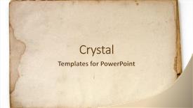  Presentation with old paper - Presentation design featuring old paper series background and a lemonade colored foreground