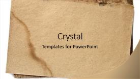  Presentation with old paper - PPT theme featuring old paper series background and a coral colored foreground