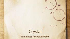  Presentation with old paper - Colorful PPT layouts enhanced with old paper sheet over wooden backdrop and a lemonade colored foreground