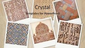  Presentation with granada - Slide deck having old paper spanish paper - six photos of different wall background and a coral colored foreground