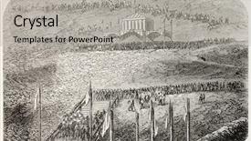  Presentation with journal - Amazing slides having old paper spanish paper - tolosa railway station inauguration spain backdrop and a  colored foreground