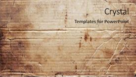  Presentation with old brown paper texture - Beautiful slides featuring old paper texture may use backdrop and a soft green colored foreground