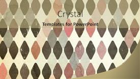  Presentation with old paper - Presentation design having old-paper-texture-retro-rhombus background and a coral colored foreground