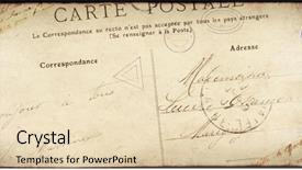  Presentation with vintage paper - PPT layouts enhanced with old paper texture stamp background and a lemonade colored foreground