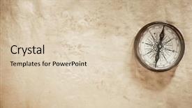  Presentation with old map paper ropes and compass - PPT theme featuring old paper texture with compass background and a lemonade colored foreground