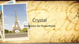  Presentation with vintage retro - Slide deck with old paper texture with inscription background and a blonde colored foreground