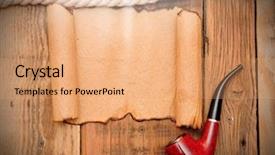  Presentation with old age - Amazing PPT theme having old paper texture backdrop and a coral colored foreground