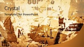  Presentation with old paper - Presentation design enhanced with old paper textures - perfect background background and a blonde colored foreground